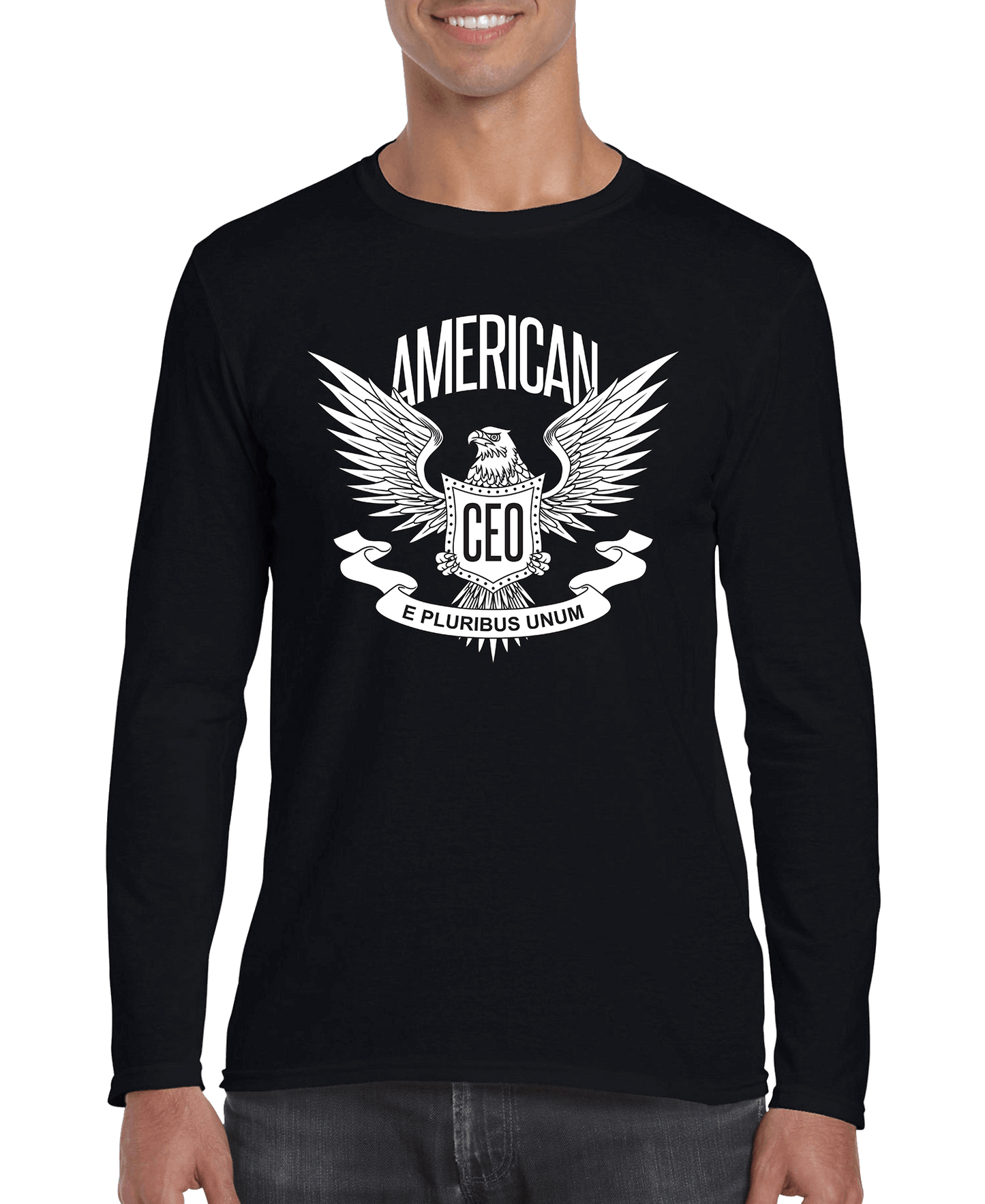 Men’s American flag eagle long sleeve shirt