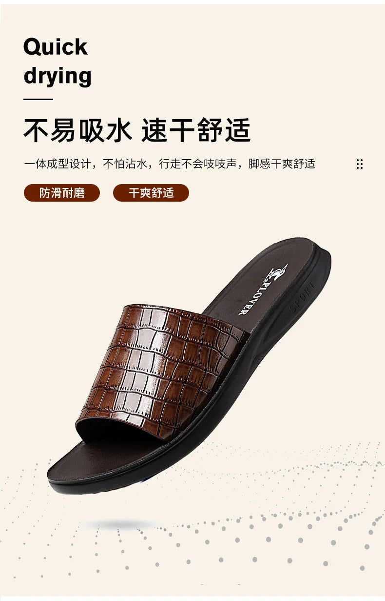 High-quality Casual Sandals for man Comfortable Man Sandal House Slippers Man Summer Shoes Mens Slipper Flip Flop Slides