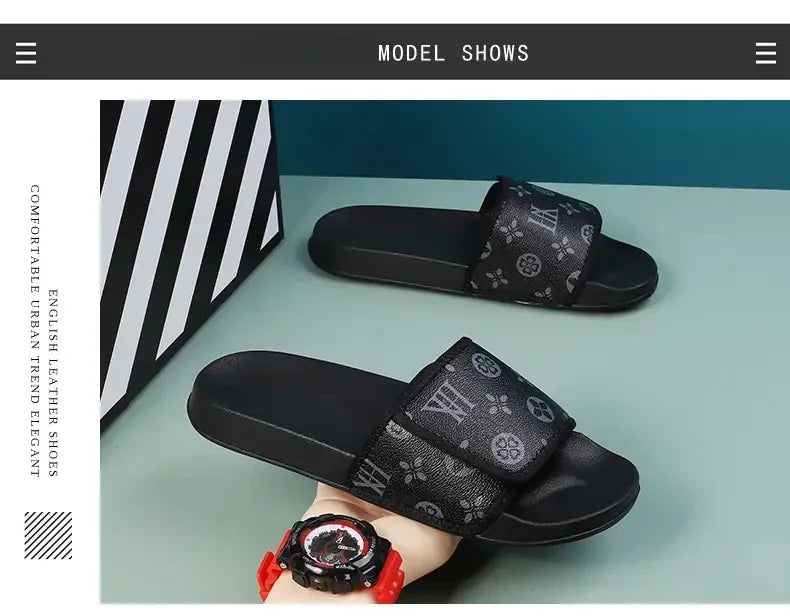 Man Summer Slippers Leather Sandals Comfortable Man Sandal House Sandals Sale Mens Slipper Flip Flop Shoes for Men Slippers