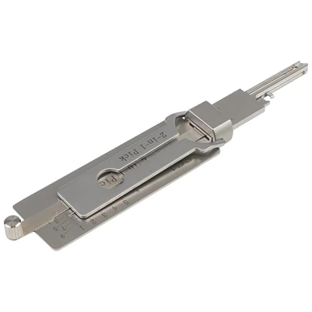 SS001 Stainless Steel Key Decoder 2 In 1 Precision Hook & Pick Set Lock Decoder O-ring Pickup Kit Maintenance Repair Hand Tools
