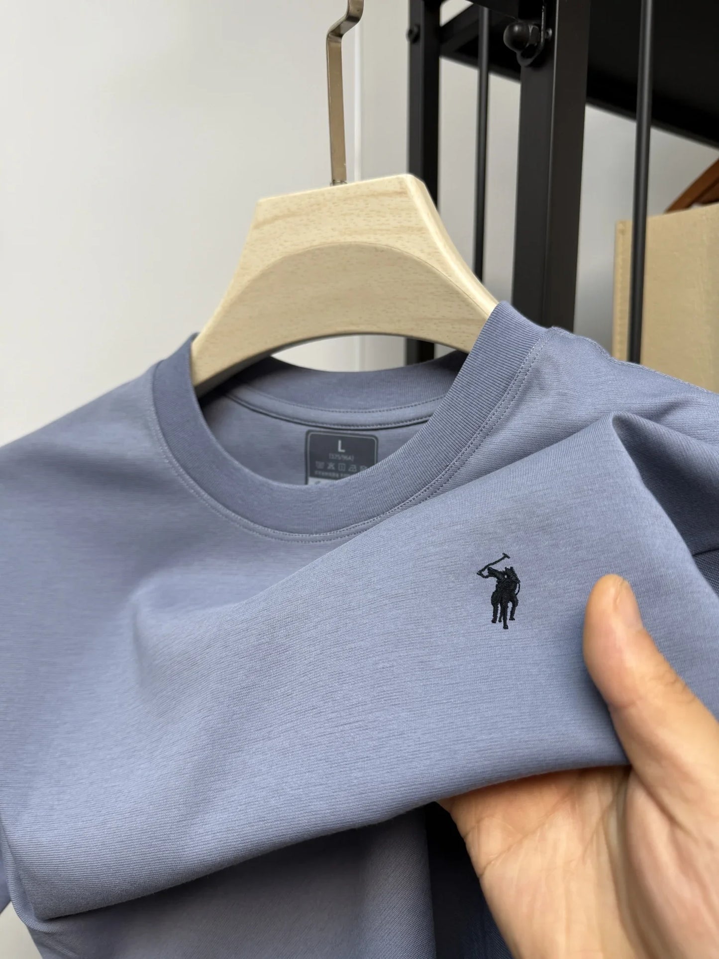 Luxury brand Paul embroidery short sleeved T-shirt 2025 summer new item for men high-quality silk cotton comfortable casual top