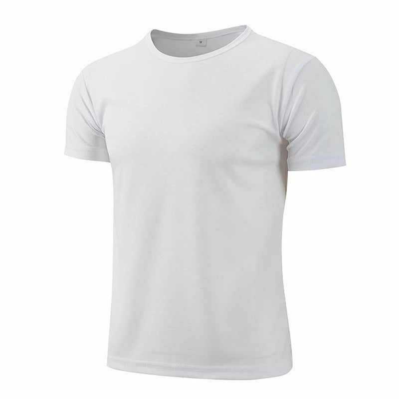 Quick-drying Round Neck Sport T-shirt Gym Fitness Shirt Trainer Running T-shirt Men Breathable Sportswear Костюм Женский Летний