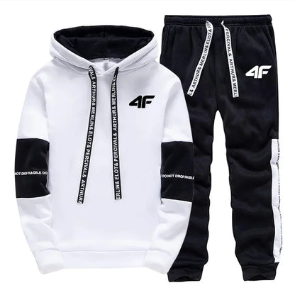 Hot Sale Men's Tracksuit Hooded Long Sleeves Casual Single Piece Sweatshirts And Daily Sports Sweatpants Comfort Outdoor Jogging
