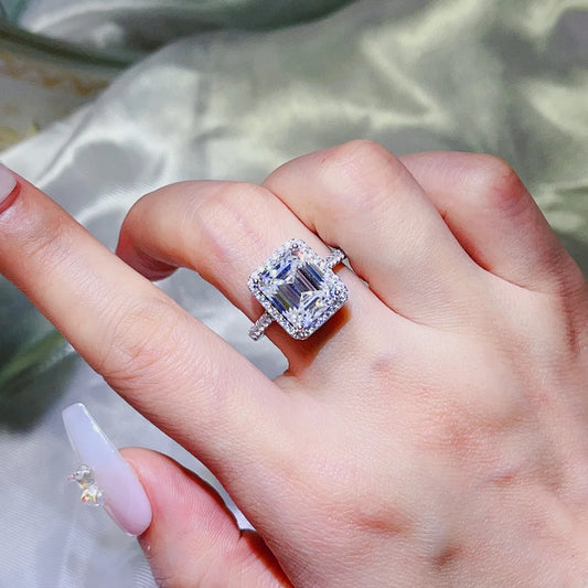 5 Carat Moissanite 925 Silver Ring (The-DmGLabeL)
