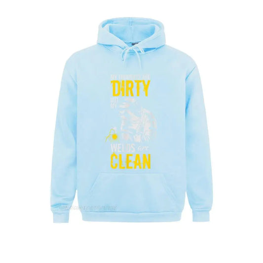 Baby blue hoodie – The DmG Label
Side	Baby blue hoodie side view 