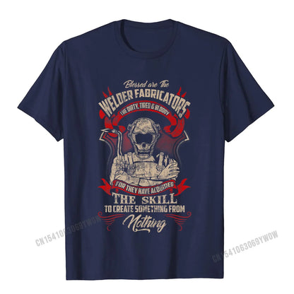 WELDER FABRICATORS Funny Welders Welding Backside Premium T-Shirt Camisas Men Normal Tshirts New Tops Shirt Cotton Men Unique