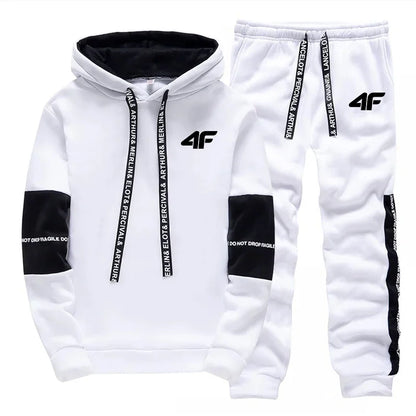 Hot Sale Men's Tracksuit Hooded Long Sleeves Casual Single Piece Sweatshirts And Daily Sports Sweatpants Comfort Outdoor Jogging