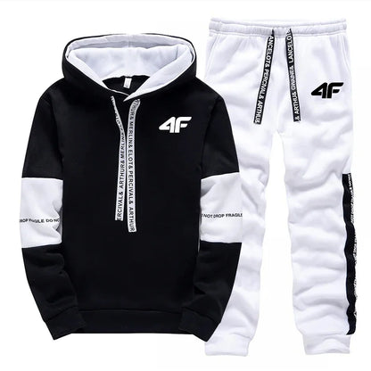 Hot Sale Men's Tracksuit Hooded Long Sleeves Casual Single Piece Sweatshirts And Daily Sports Sweatpants Comfort Outdoor Jogging