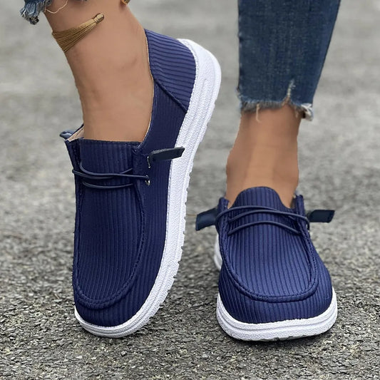 Round Toe Flat Slip-Ons DmGLabeL 