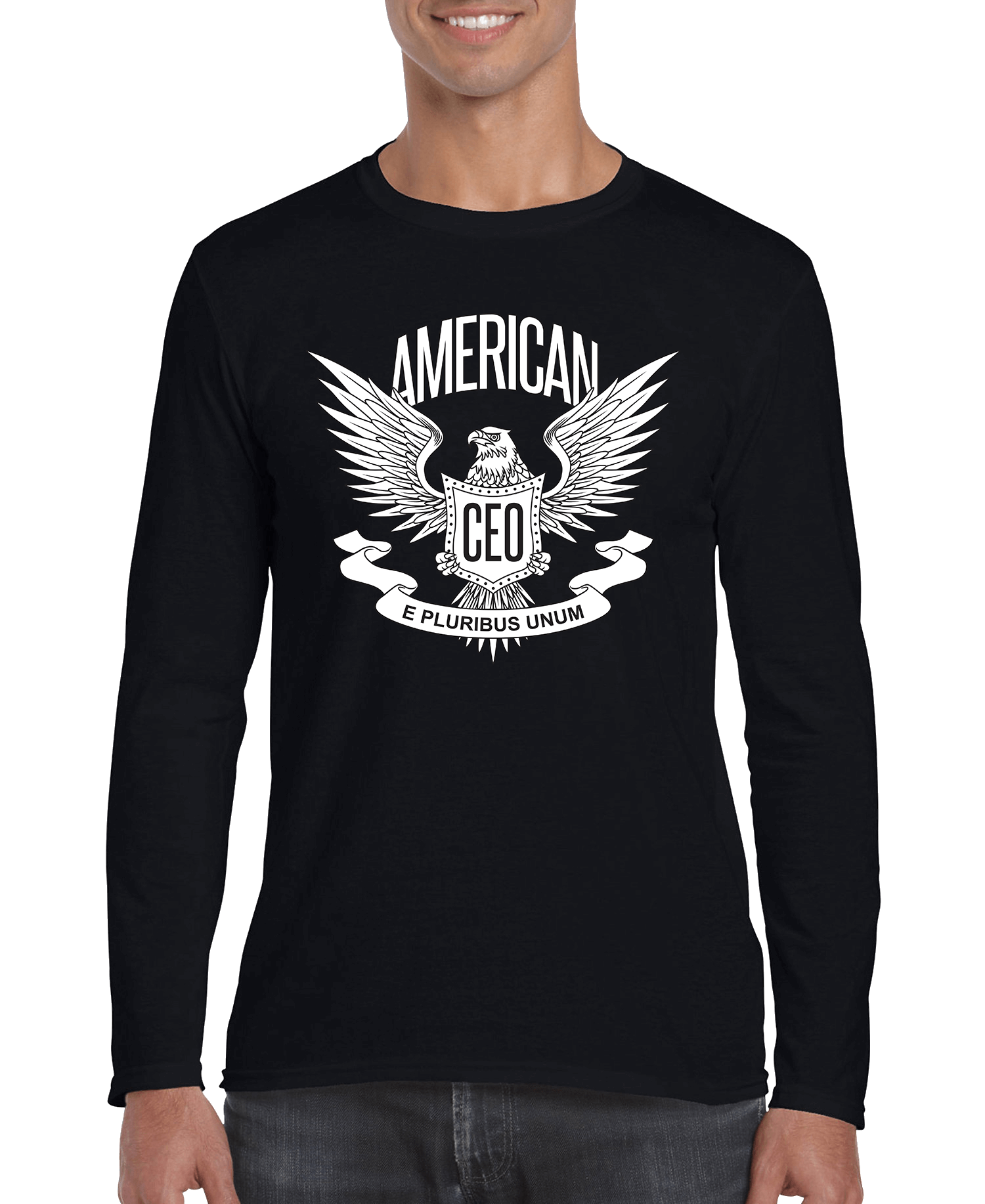 Men’s American flag eagle long sleeve shirt