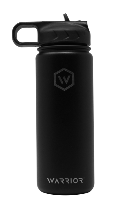 Rockwell Warrior Flask - Double Walled - Stainless Steel Flask - (BLACK)