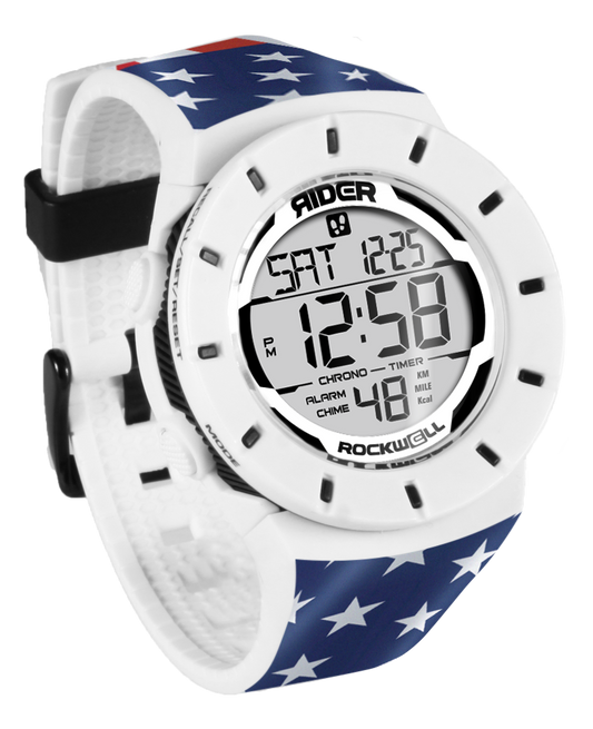 Coliseum Fit™ Forum - Patriot Edition (White/Black) Watch