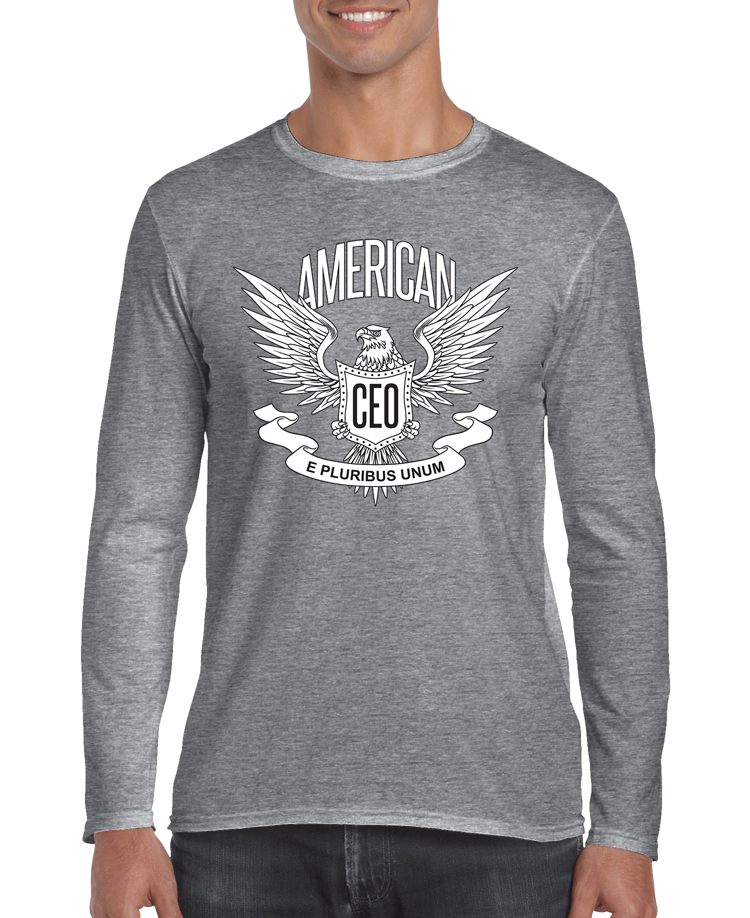 Men’s American flag eagle long sleeve shirt