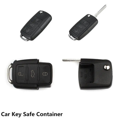 Fake Car Key Safe Hidden Secret Compartment Stash Box Discreet Decoy Car Key Fob to Hide and Store Money