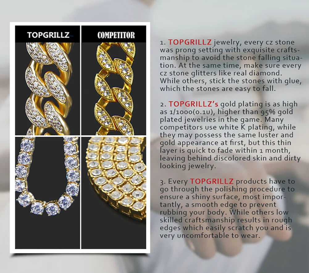 TOPGRILLZ 2021 New Mechanical Luxury Rhinestones Mens Watches 7 Colors Stainless Steel Watch Hip Hop Charm Jewelry Dropshipping