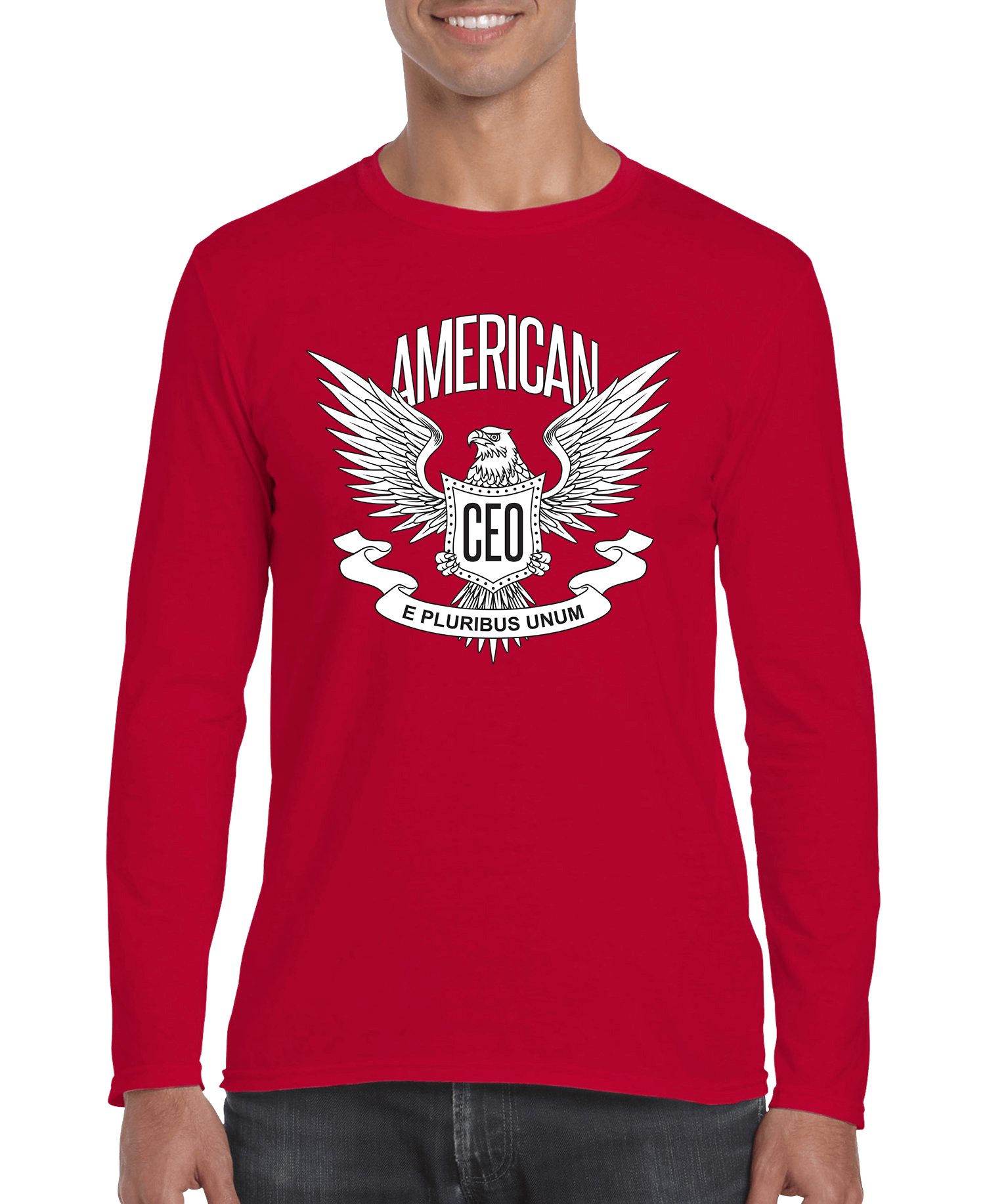 Men’s American flag eagle long sleeve shirt