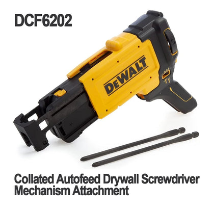DEWALT 20V Brushless Cordless Drywall Screw Gun With Attachment Brushless 360° Rotation Nail Gun Bare Tool DCF620N+DCF6202