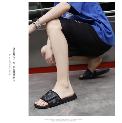 Man Sandal House Slippers Men's Genuine Leather Sandals Comfortable  Man Summer Shoes Sale Genuine Mens Slipper Flip Flop Slides