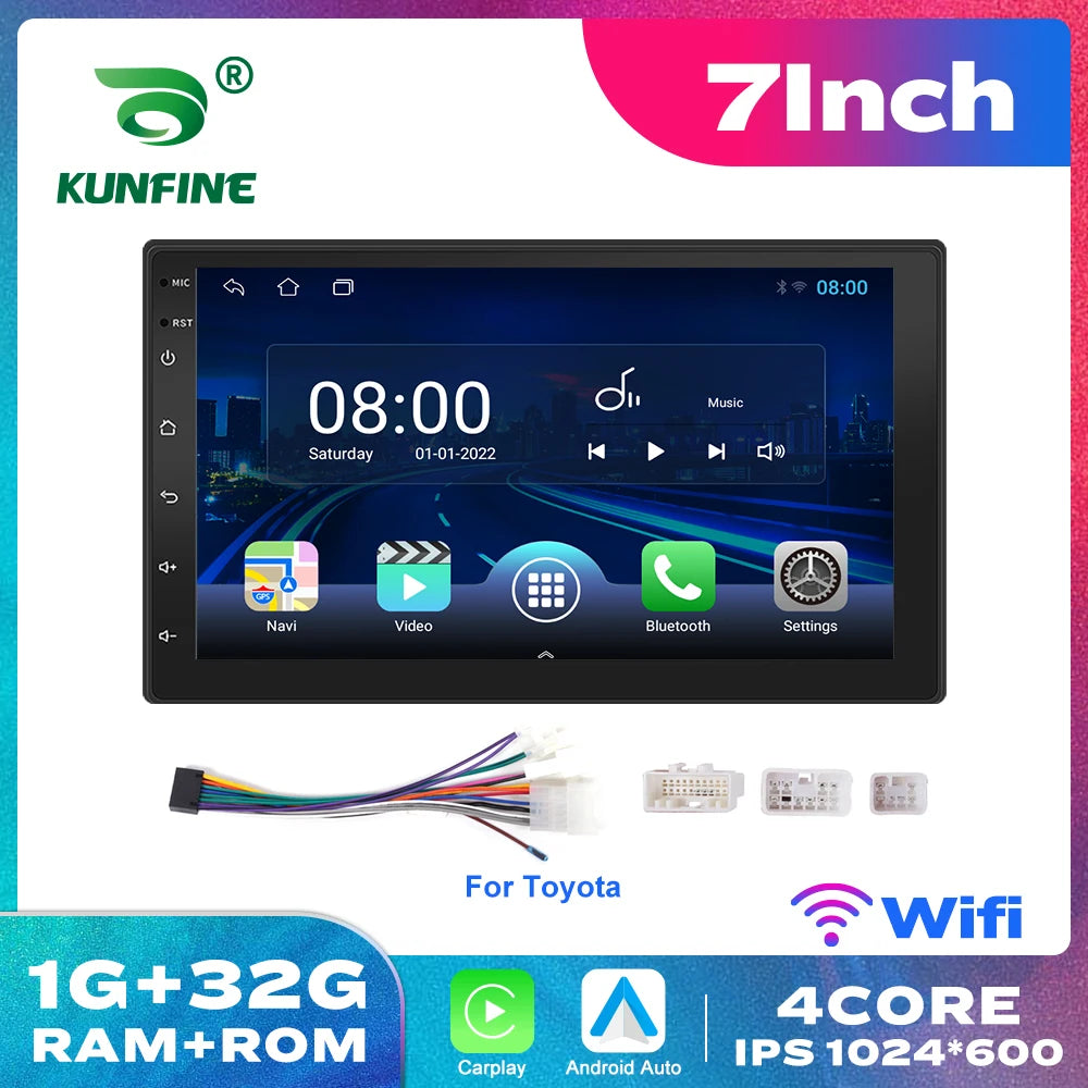 2 Din 2.5D Touch Screen 7Inch Android Car Radio Multimedia Video Player Universal Stereo Carplay For Vw Nissan Hyundai Toyoto