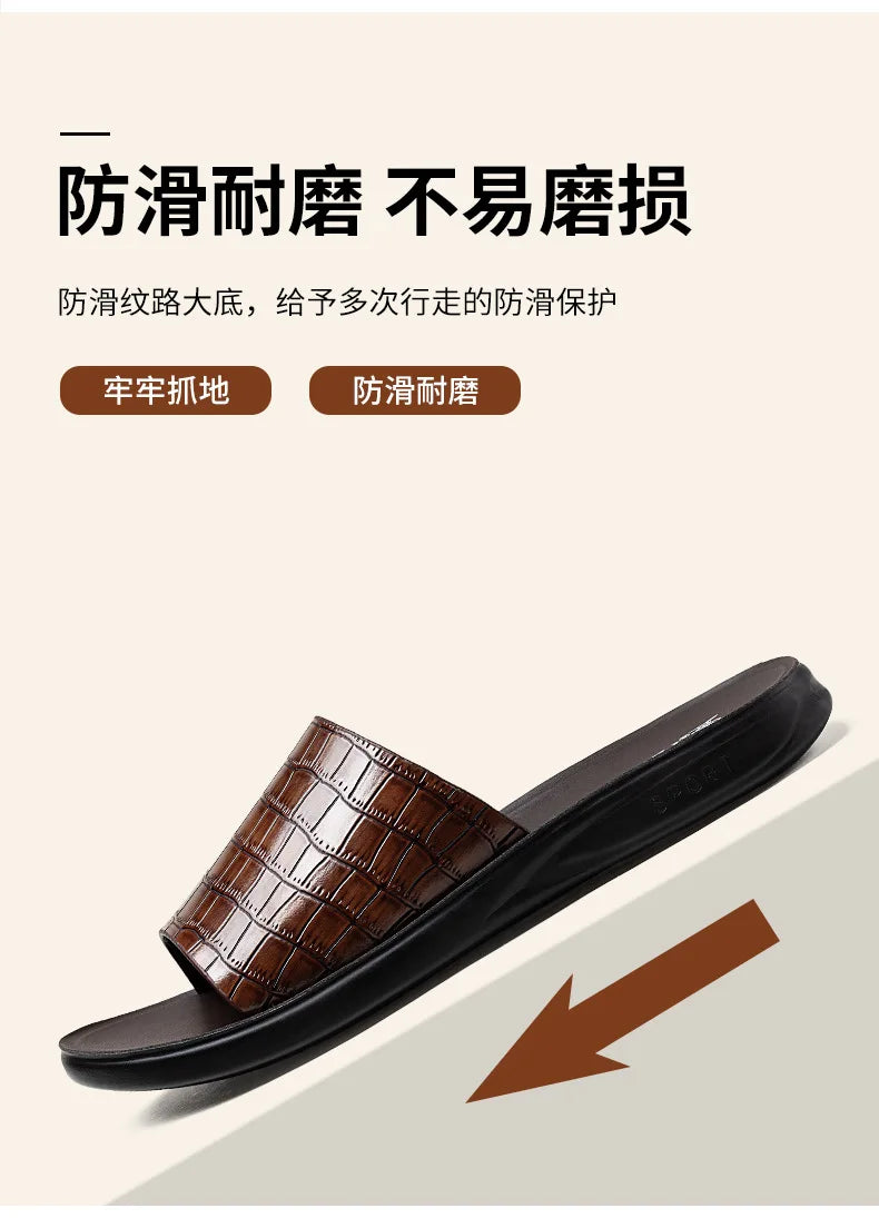 High-quality Casual Sandals for man Comfortable Man Sandal House Slippers Man Summer Shoes Mens Slipper Flip Flop Slides