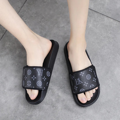 Man Sandal House Slippers Men's Genuine Leather Sandals Comfortable  Man Summer Shoes Sale Genuine Mens Slipper Flip Flop Slides