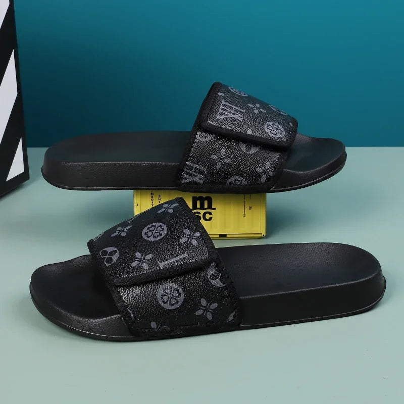 Man Summer Slippers Leather Sandals Comfortable Man Sandal House Sandals Sale Mens Slipper Flip Flop Shoes for Men Slippers