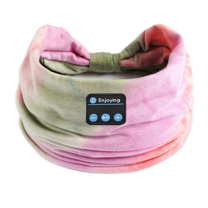 Bluetooth Earphones Sports Sleeping Headband Elastic Wireless Headphones Music Eye Mask Wireless Headset Boho Headband Yoga Work