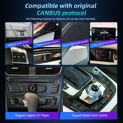 Android 14 Auto Radio Wireless Carplay Touch Screen For Audi A6 C7 A7 2012-2018 Car Multimedia Player Navigation Stereo GPS WIFI