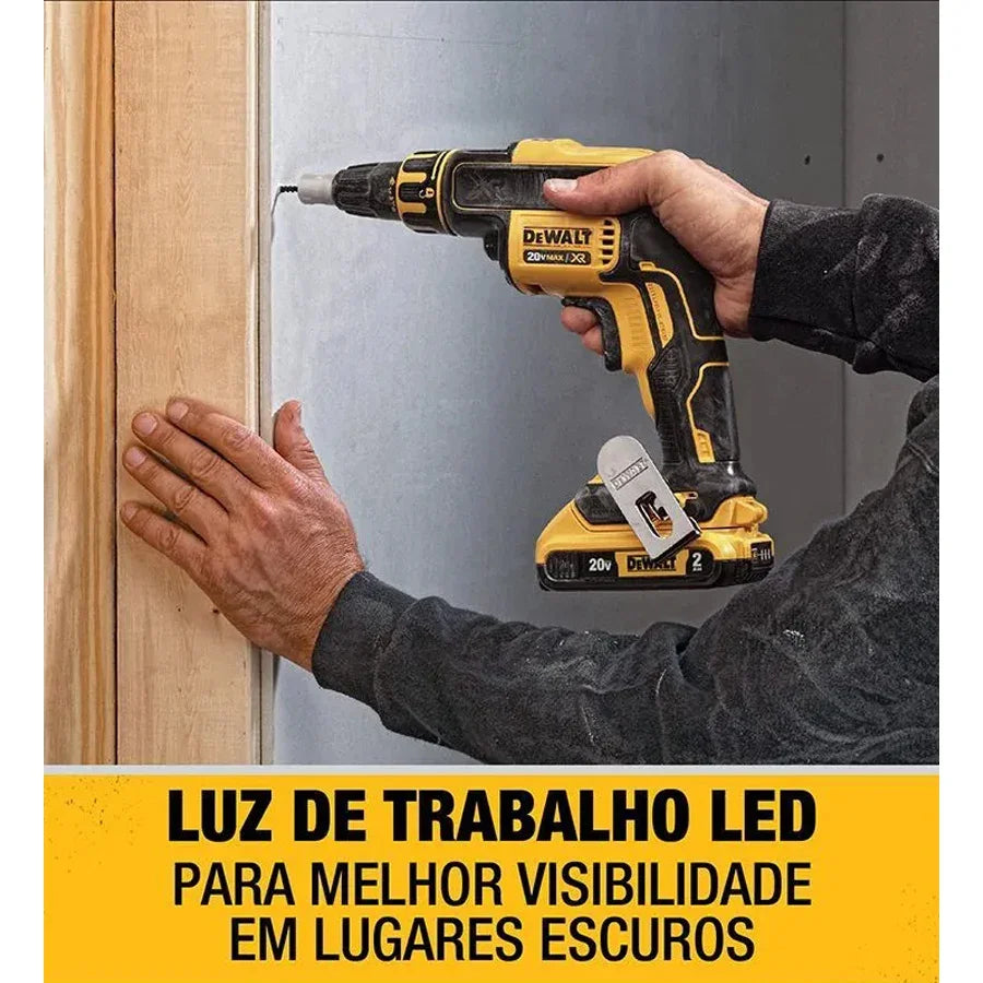DEWALT 20V Brushless Cordless Drywall Screw Gun With Attachment Brushless 360° Rotation Nail Gun Bare Tool DCF620N+DCF6202