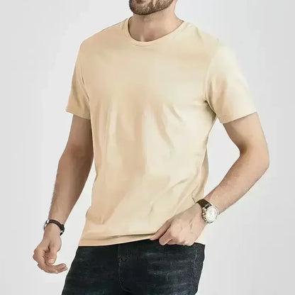 100_ cotton men's short sleeve T-shirt fashion brand Paul Pony embroidery summer new high-end comfortable casual round neck top