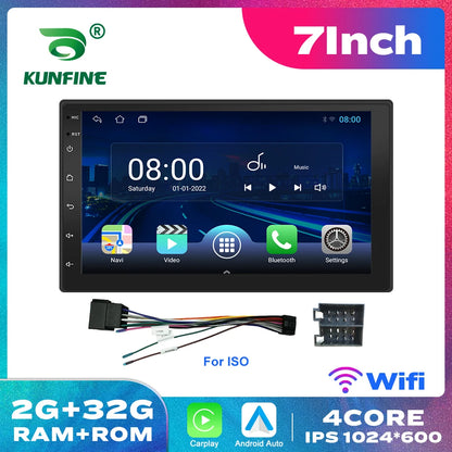 2 Din 2.5D Touch Screen 7Inch Android Car Radio Multimedia Video Player Universal Stereo Carplay For Vw Nissan Hyundai Toyoto