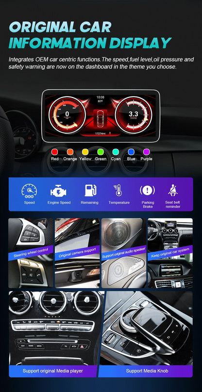 Android 14 Auto Radio Wireless Carplay Touch Screen For Audi A6 C7 A7 2012-2018 Car Multimedia Player Navigation Stereo GPS WIFI