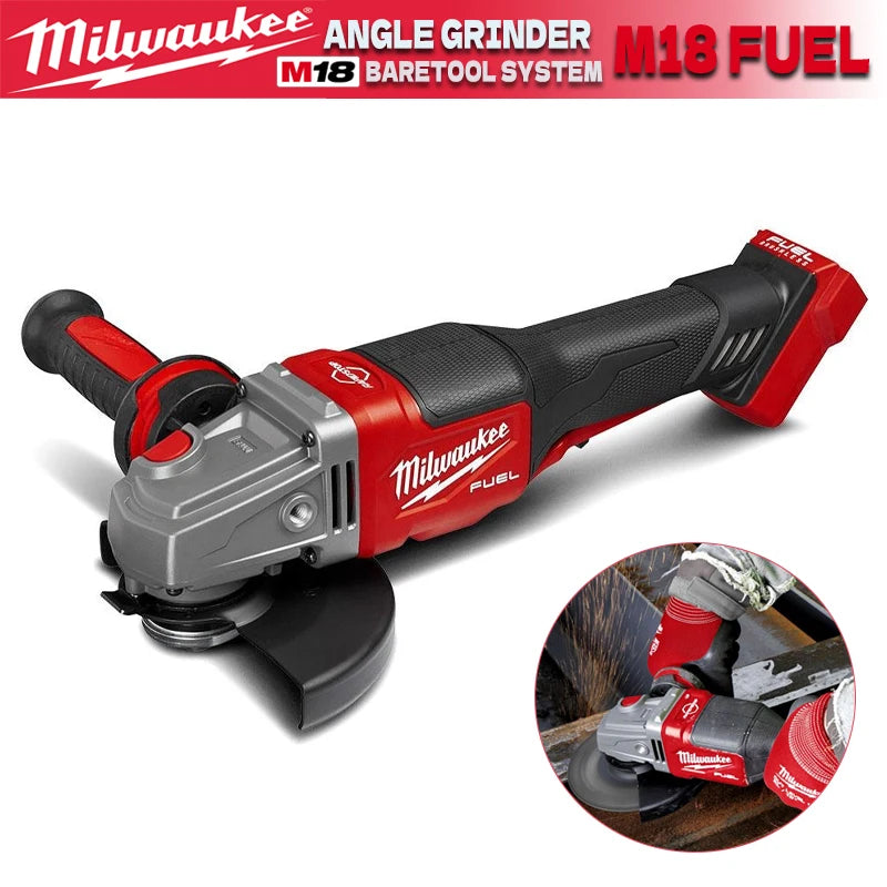 Milwaukee 100mm/125mm Braking Brushless Angle Grinder M14 Electric Cordless Polishing 3 Gears Variable Speed Cutting Power Tools