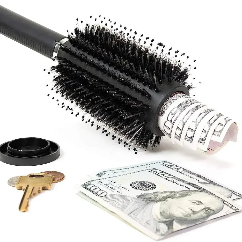 Hair Comb Secret Stash Hidden Safe Diversion Brush Key Safe Box Hiding Diamond Jewelry Storage Discreet Secret Removable Lid