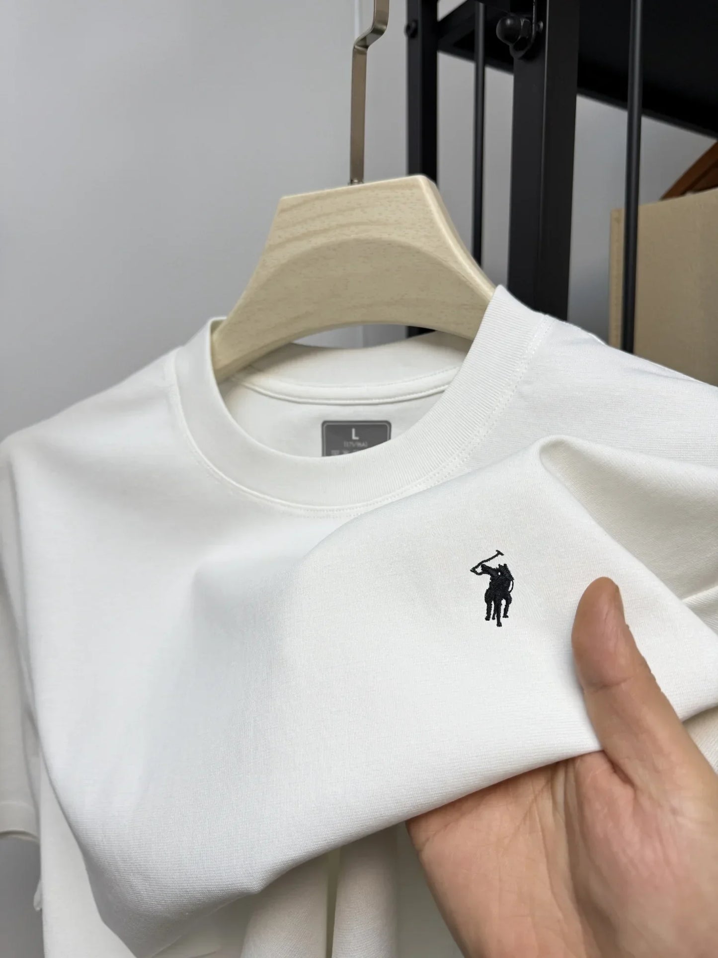 Luxury brand Paul embroidery short sleeved T-shirt 2025 summer new item for men high-quality silk cotton comfortable casual top
