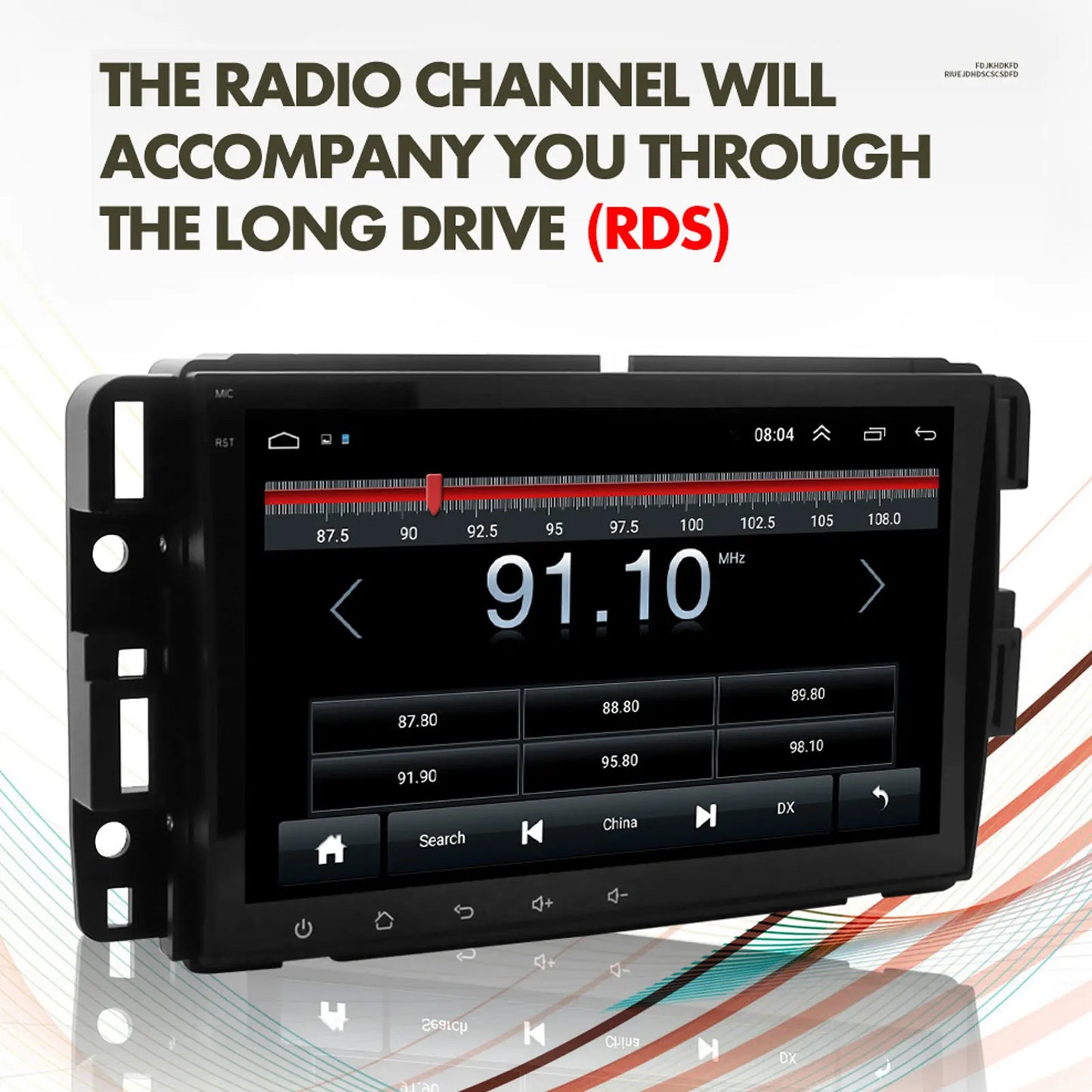 Car Stereo Bluetooth Wireless CarPlay for Android Auto 8in  Touchscreen GPS Navigation for Android 12 Stereo Radio Car Stereo