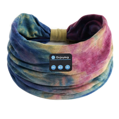 Bluetooth Earphones Sports Sleeping Headband Elastic Wireless Headphones Music Eye Mask Wireless Headset Boho Headband Yoga Work