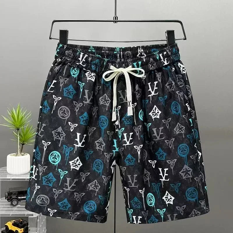 2025 Motorcycle Breathable Quick-drying Shorts American Fashion Trend Luxury Sports Shorts Comfortable Casual Street Shorts Y2K