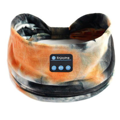 Bluetooth Earphones Sports Sleeping Headband Elastic Wireless Headphones Music Eye Mask Wireless Headset Boho Headband Yoga Work
