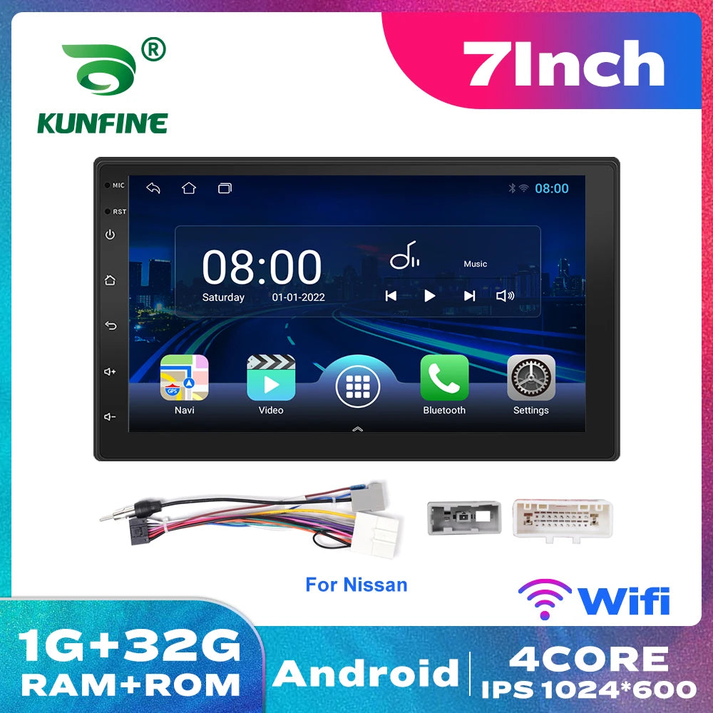 2 Din 2.5D Touch Screen 7Inch Android Car Radio Multimedia Video Player Universal Stereo Carplay For Vw Nissan Hyundai Toyoto