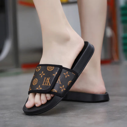 Man Sandal House Slippers Men's Genuine Leather Sandals Comfortable  Man Summer Shoes Sale Genuine Mens Slipper Flip Flop Slides