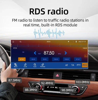 1din 6.86" HD Car Radio Multimedia Carplay Touch Screen Mirror Link Stereo Bluetooth USB FM Camera MP5 Player