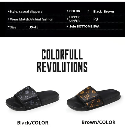 Man Sandal House Slippers Men's Genuine Leather Sandals Comfortable  Man Summer Shoes Sale Genuine Mens Slipper Flip Flop Slides