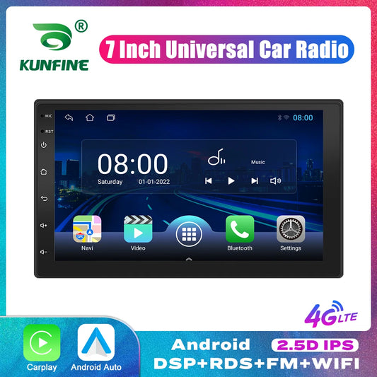 2 Din 2.5D Touch Screen 7Inch Android Car Radio Multimedia Video Player Universal Stereo Carplay For Vw Nissan Hyundai Toyoto