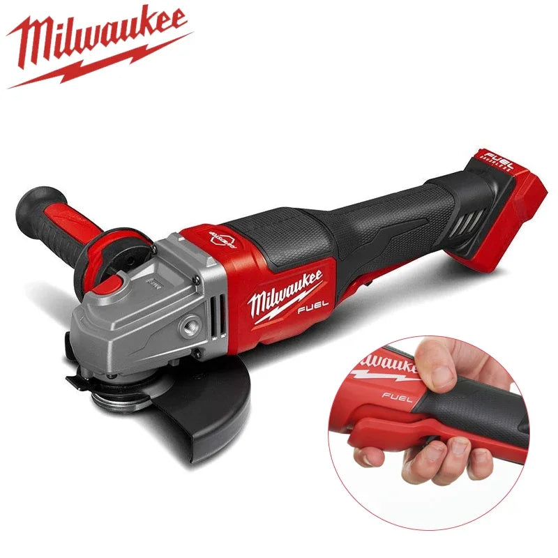 Milwaukee 100mm/125mm Braking Brushless Angle Grinder M14 Electric Cordless Polishing 3 Gears Variable Speed Cutting Power Tools
