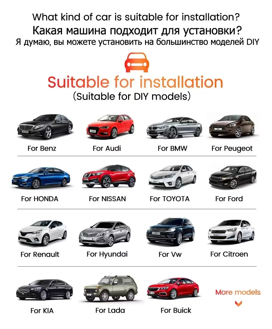 1DIN 7inch HD Touch Screen Universal Car Radio Multimedia Player MP5 Car-play Auto BT For Ford Honda Hyundai KIA Fiat VW Nissan