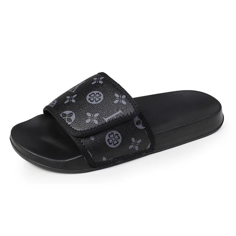 Man Sandal House Slippers Men's Genuine Leather Sandals Comfortable  Man Summer Shoes Sale Genuine Mens Slipper Flip Flop Slides