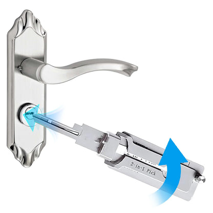 SS001 Stainless Steel Key Decoder 2 In 1 Precision Hook & Pick Set Lock Decoder O-ring Pickup Kit Maintenance Repair Hand Tools