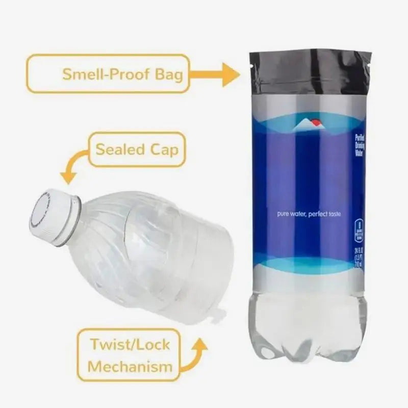 Diversion Water Bottle Stash Container Security Container Safe Box Plastic Stash Jars Seamless Design Stash Money Bottle