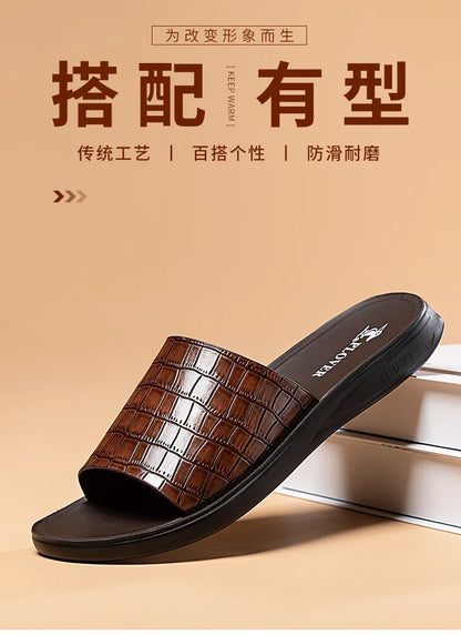 High-quality Casual Sandals for man Comfortable Man Sandal House Slippers Man Summer Shoes Mens Slipper Flip Flop Slides
